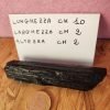 Tormalina nera grezza naturale di cm 10 x 2 x 2